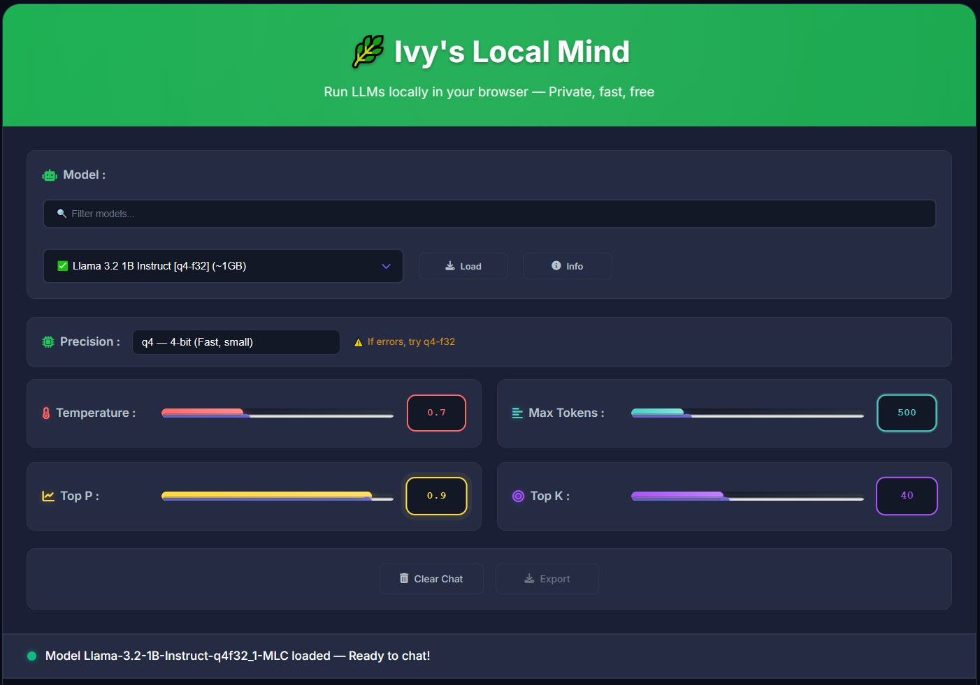 Ivy's Local Mind