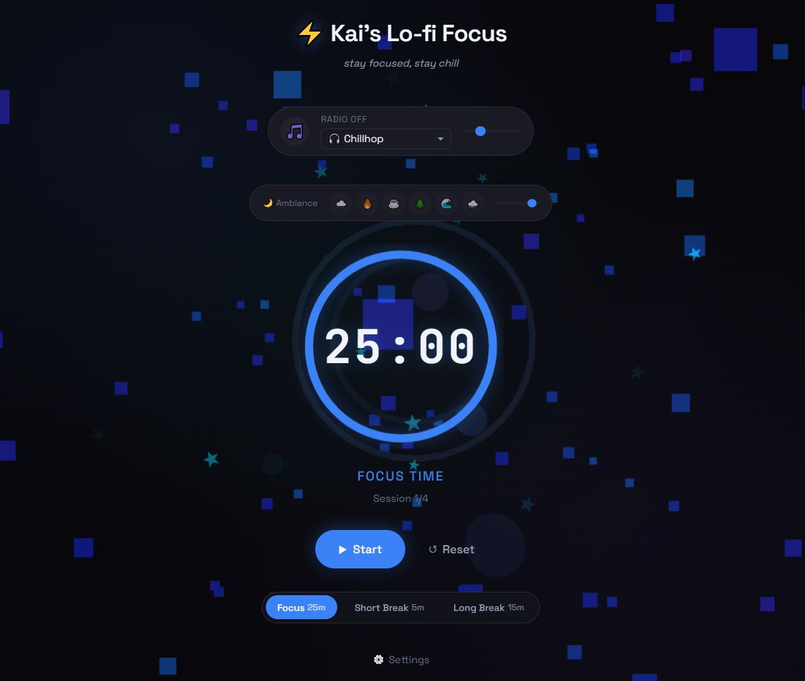 Kai's Lo-fi Focus Timer